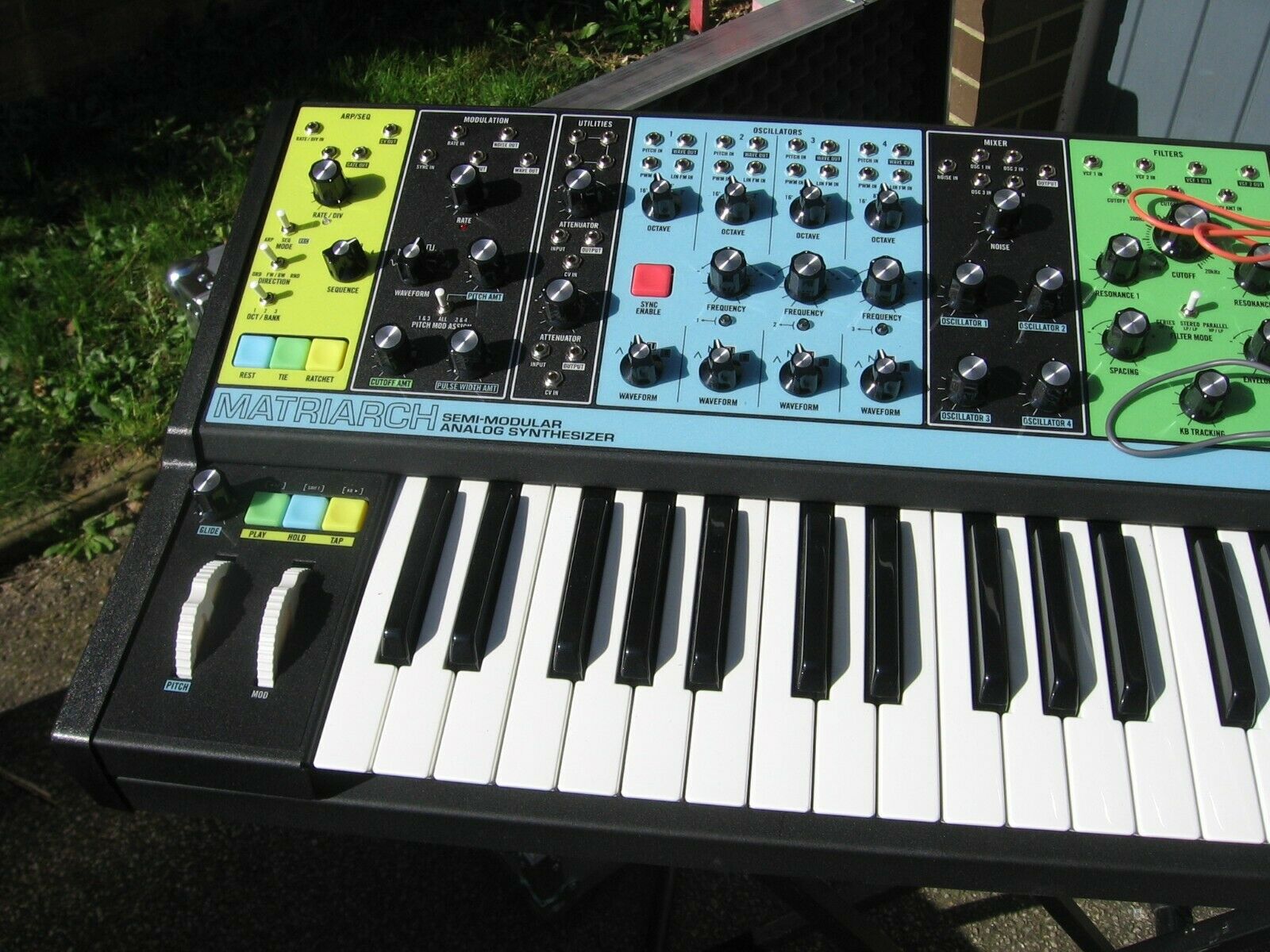 MATRIXSYNTH Moog Matriarch Synth in Castle Cases Full Flight Case