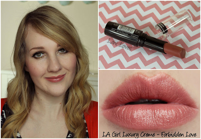 LA Girl Luxury Creme - Forbidden Love lipstick swatch