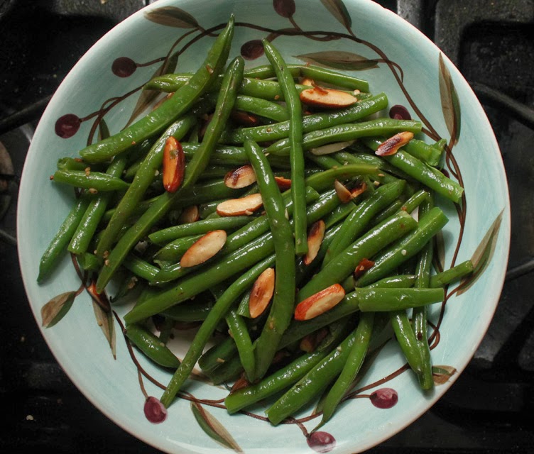 The 99 Cent Chef Thanksgiving Recipe Week Green Beans with Almonds