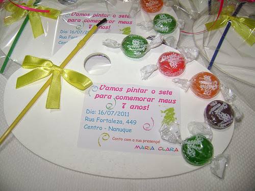 Convite para Festa Pintando o Sete Ideias para Festa Pintando o Sete