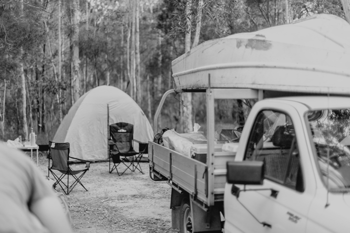 camp set up camping at harry's hut