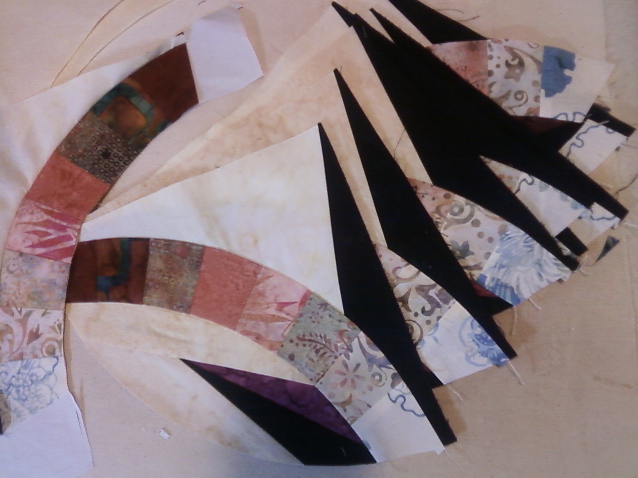 Crazy Lady Quilt Designs More Bali Wedding Star Progress...