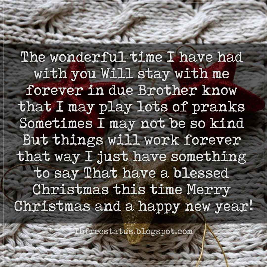 Christmas Messages For Brother