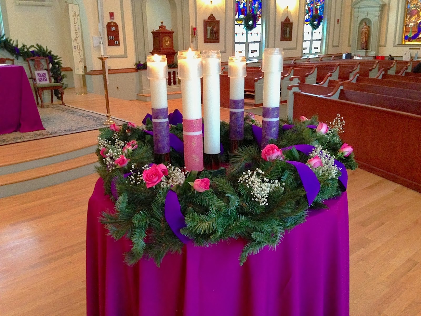A Concord Pastor Comments Third Candle on the Advent Wreath