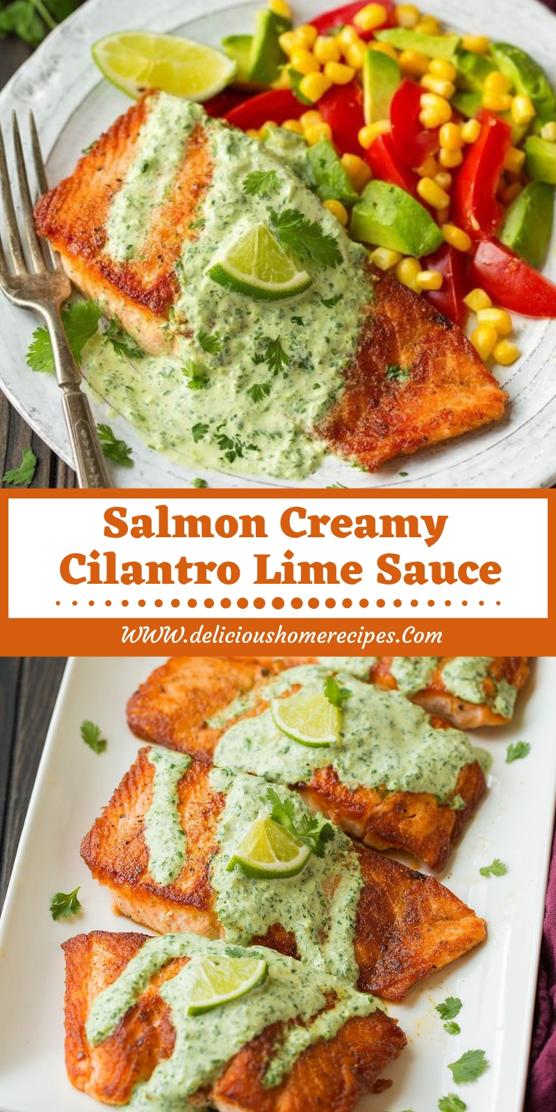 Salmon Creamy Cilantro Lime Sauce Salmon Creamy Cilantro Lime Sauce