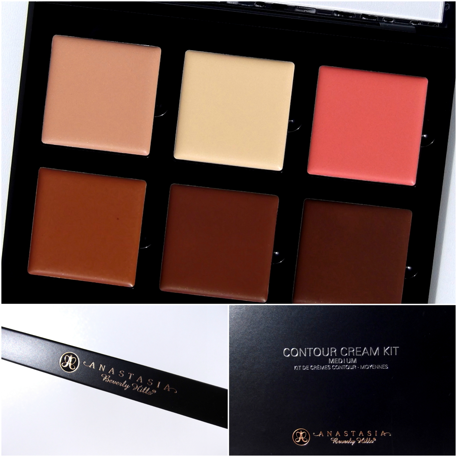 Anastasia Beverly Hills Cream Contour Kit Dupe ANASTASIA BEVERLY HILLS Contour Cream Kit.Review Swatches - COSMELISTA