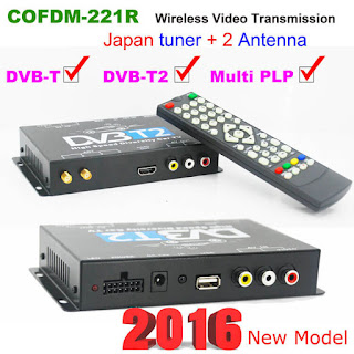 COFDM DVB-T2 DVB-T wireless video transmission multi plp