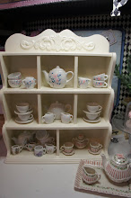 Tea Set Shelf Makeover