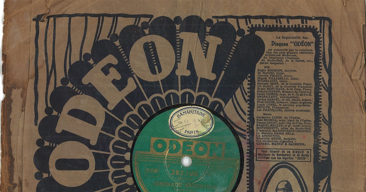 Vivonzeureux! TONY MURENA ET SON ENSEMBLE Sérénade argentine