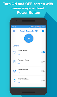 Aplikasi Smart Screen On Off yang bisa digunakan untuk menonaktifkan Proximity Sensor