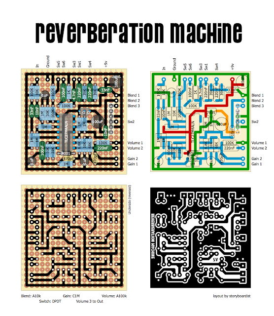 Perf and PCB Effects Layouts Death by Audio Reverberation Machine