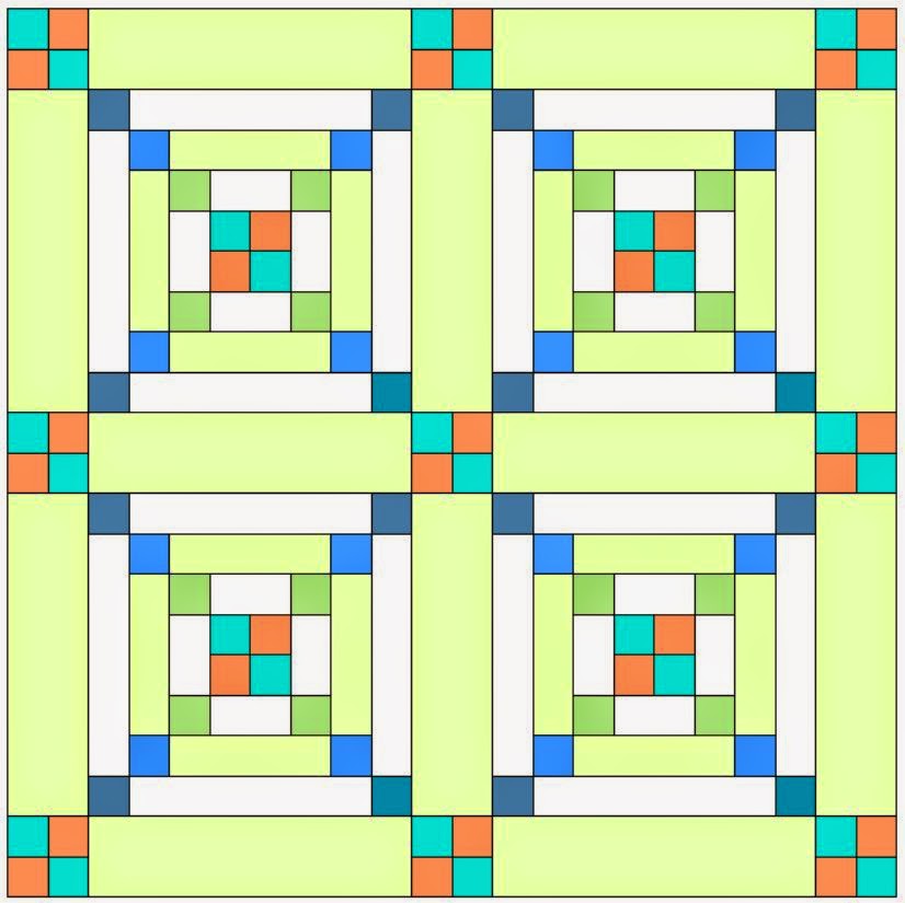 The Colorful Fabriholic A Finish and a Tutorial Chain of Love Baby Quilt