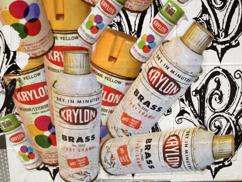 MELROSEandFAIRFAX Old School Spray Paint Cans