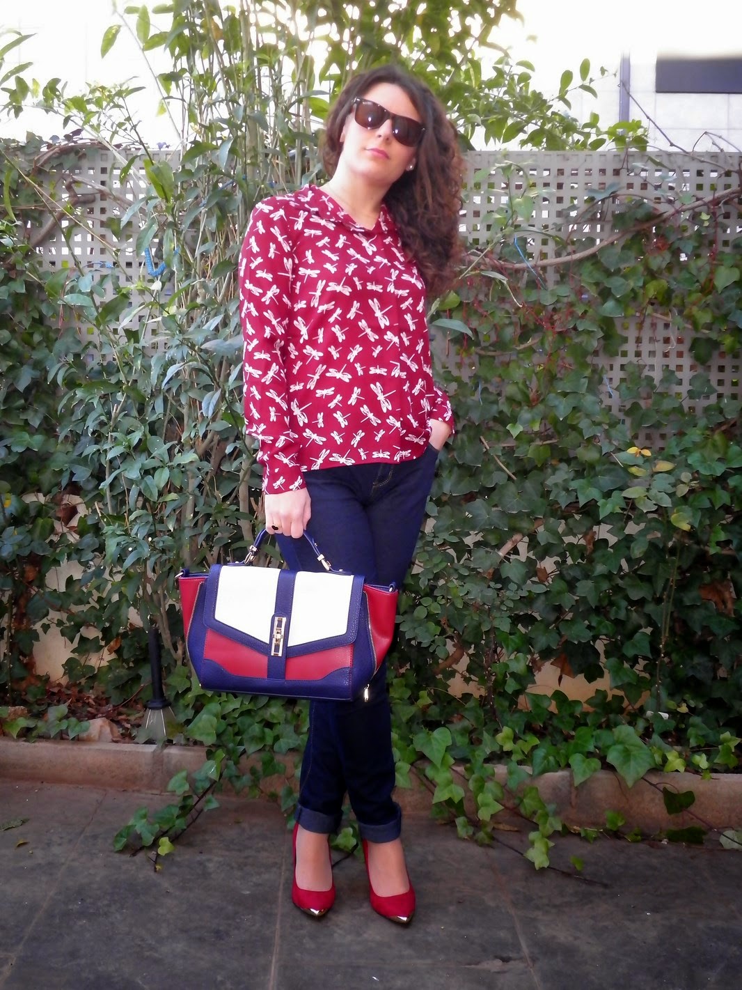 libelulas, burdeos, mi vestido azul, fashion blogger, moda, castellón, look, spain