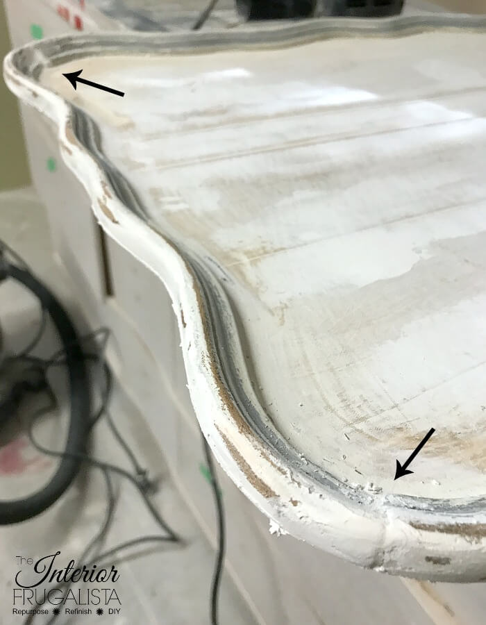 Black Flip Top Table Broken Trim Repairs