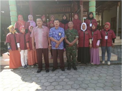 BABINSA BALEHARJO TERIMA UCAPAN TERIMAKASIH DARI DINAS TENAGA KERJA KAB.SRAGEN