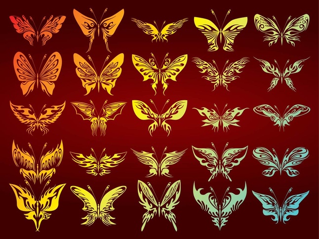 Free Butterflies Graphics Collection