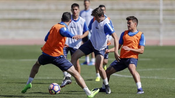 Málaga, entrenamiento con jugadores del filial