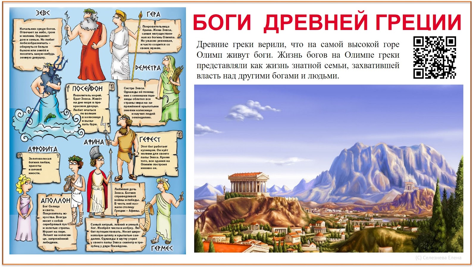 Гора олимп и боги