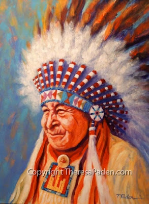 Daily Painters Of California Native American Art Chief Beautiful Bald
