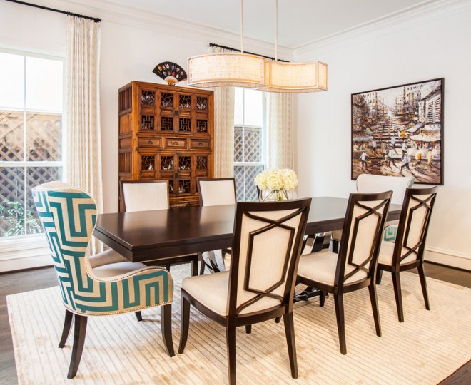traditional dining table room modern chairs transitional interior design tips