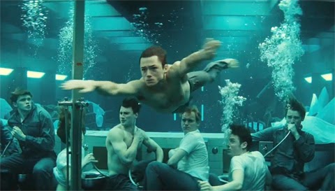 The Randy Report: Wet And Shirtless Taron Egerton Scene From "Kingsman