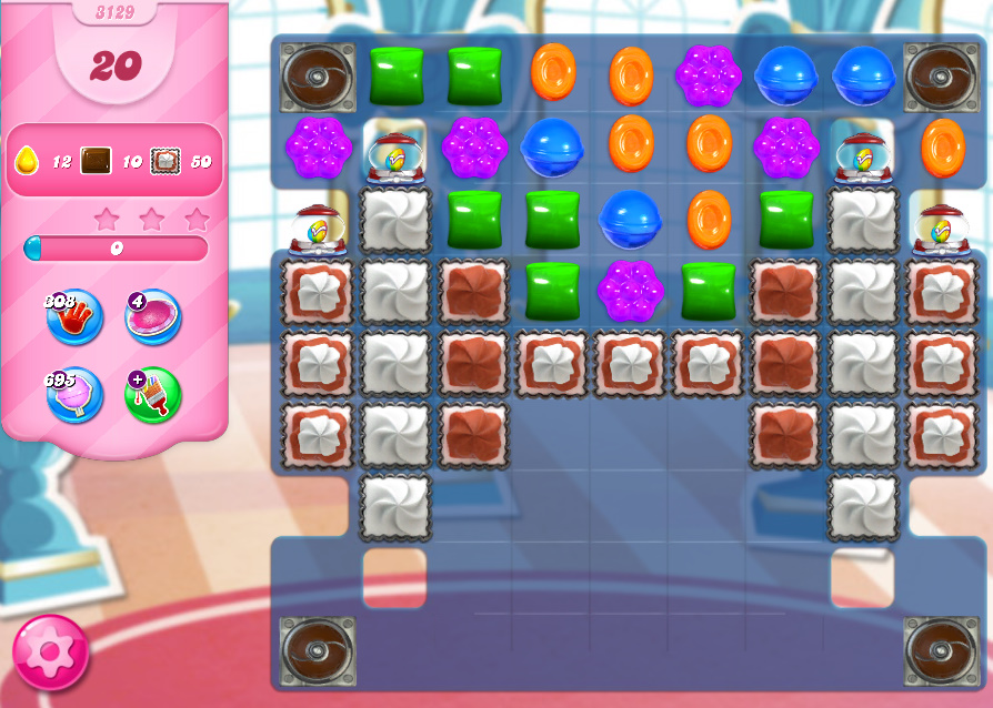 Candy Crush Saga level 3129 Candy Crush Saga level 3129