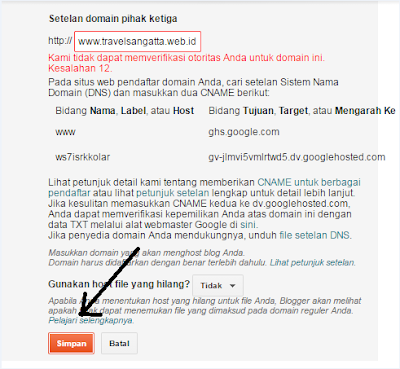 Merubah domain blogspot (blogger) ke domain sendiri 25