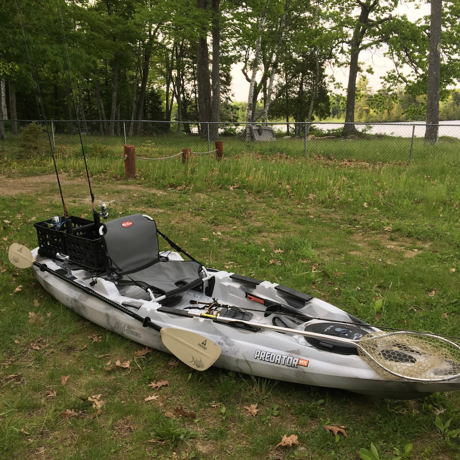 My Old Town Predator MX Kayak Setup Outfitted for Fishing
