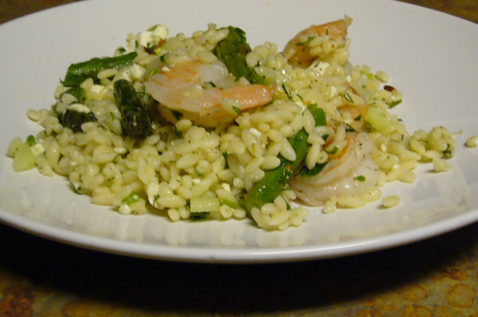 Following Contessa Roasted Shrimp and Orzo