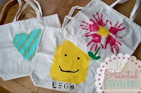 Painted Canvas Bags