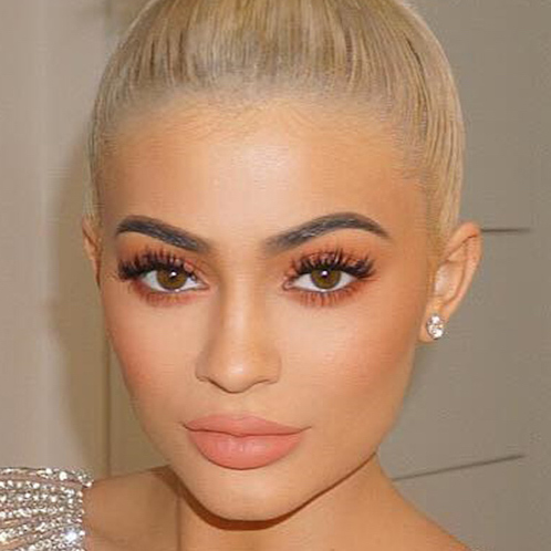 maquillage makeup blond brown Kylie Jenner