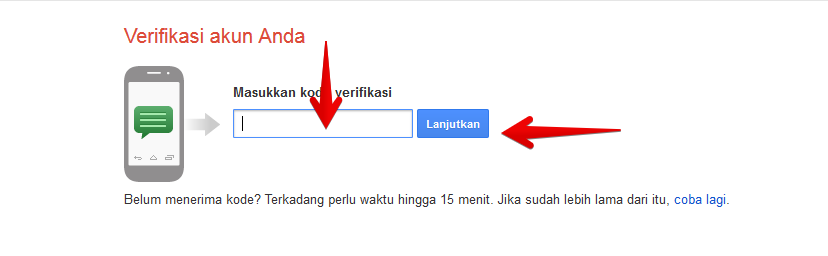 Verifikasi akun gmail dengan nomor Hp Verifikasi akun gmail dengan nomor Hp