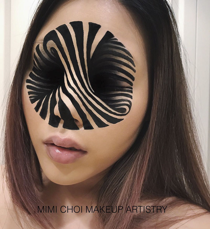#5 - Woman Gives Up Teaching To Create Optical Illusions With Makeup, And It’s Messing With Our Minds #5 - Woman Gives Up Teaching To Create Optical Illusions With Makeup, And It’s Messing With Our Minds