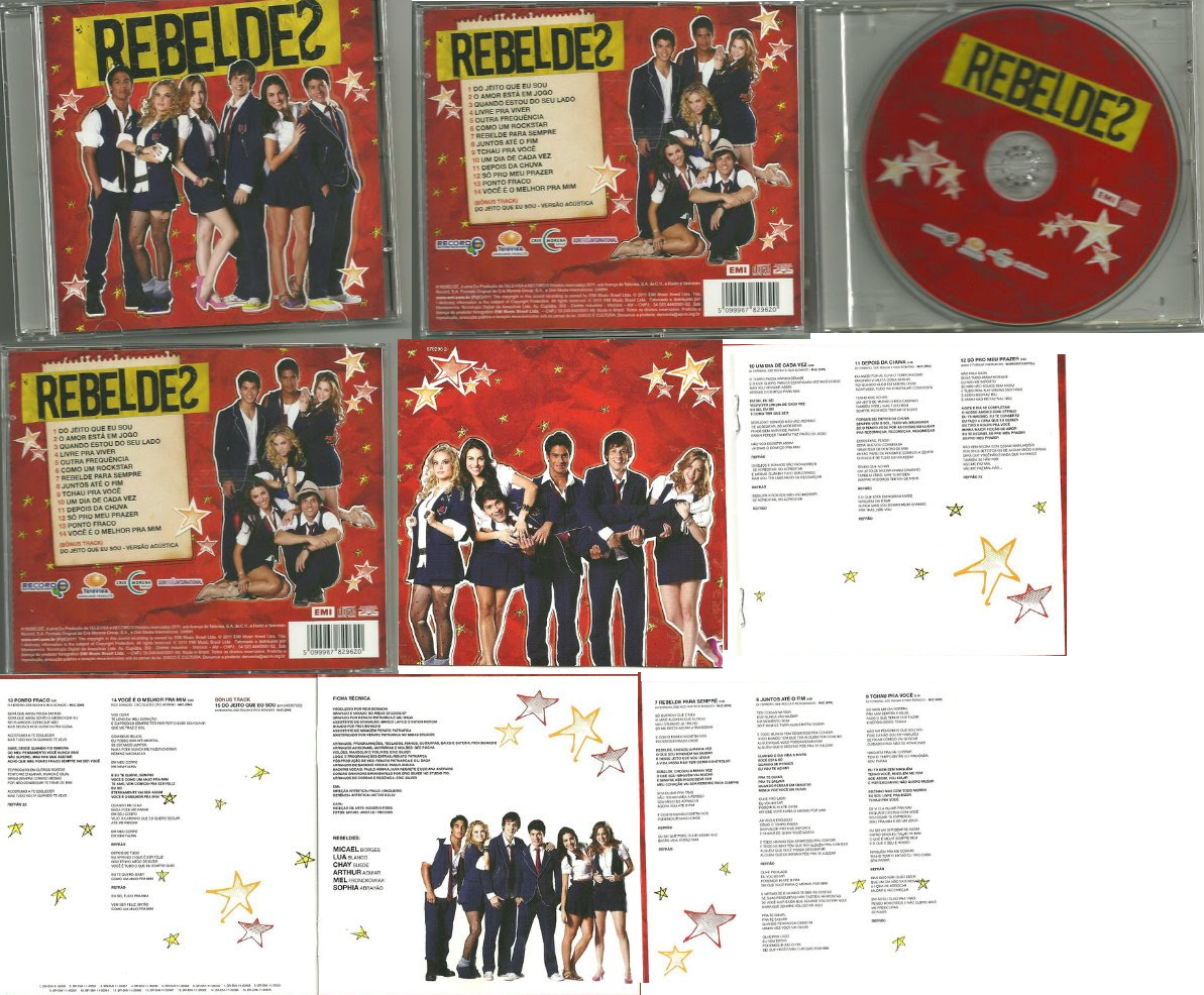 Rebelde BRA. Fotos do CD Rebeldes