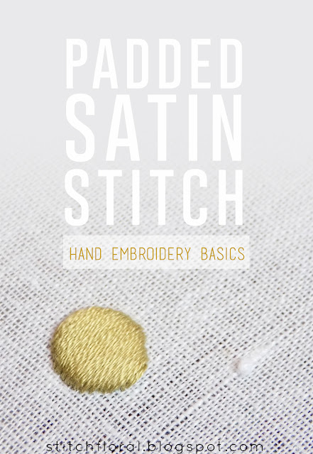 Padded satin stitch tutorial