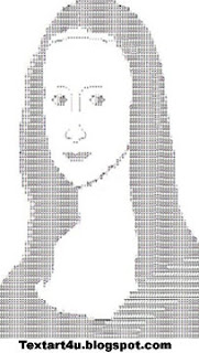 The Mona Lisa ASCII Text Art | Cool ASCII Text Art 4 U