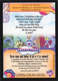 My Little Pony Glass of Water Series 3 Trading Card