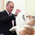 Με τον σκύλο του ο Πούτιν στην συνέντευξη...