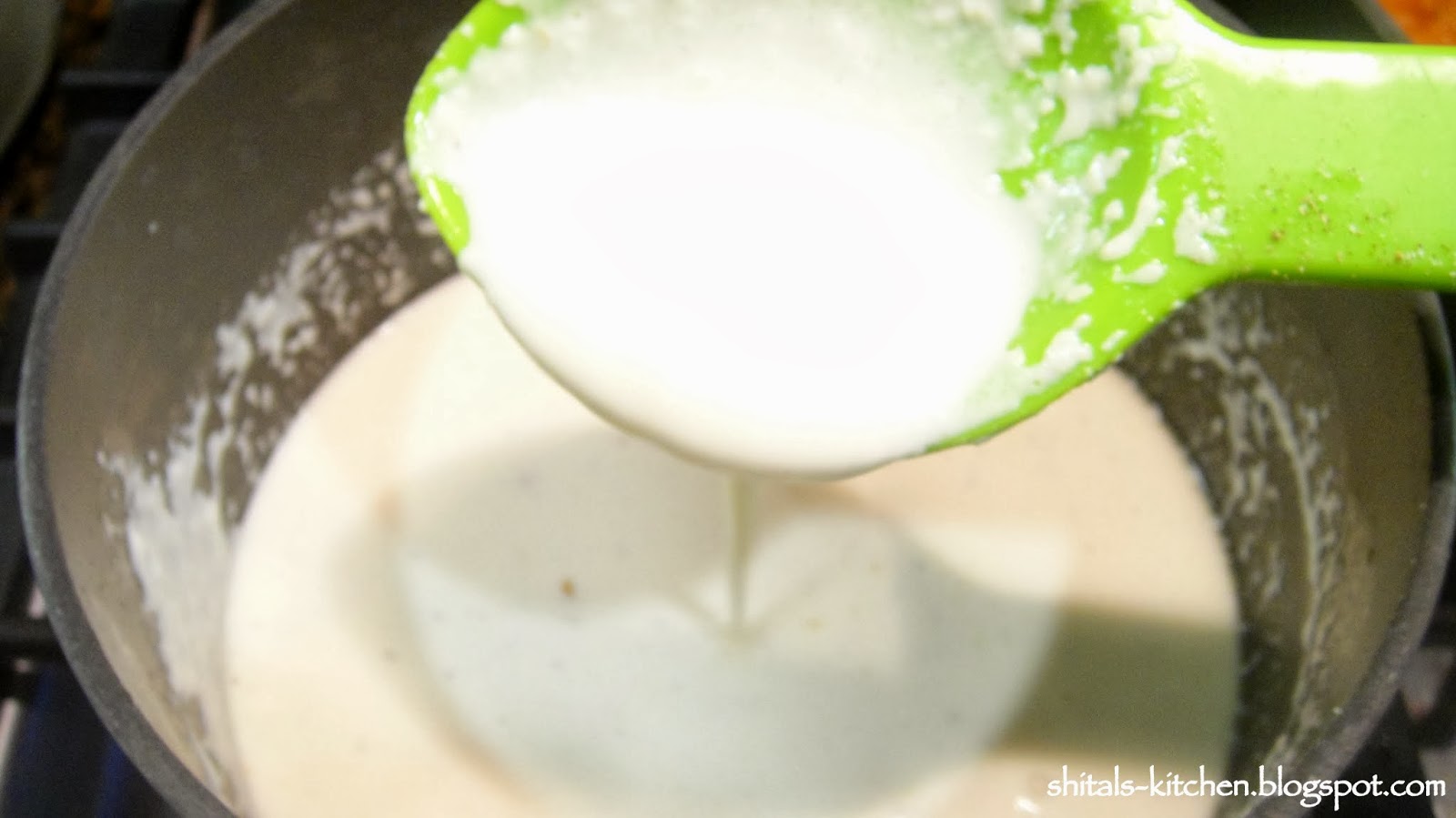 Shital'sKitchen Eggless Spaghetti with Alfredo Sauce