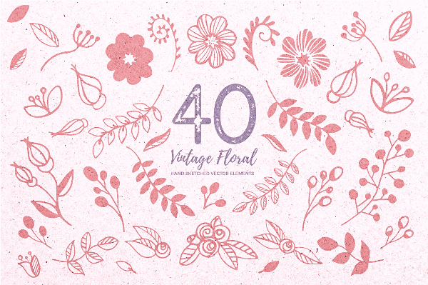 Vector Vintage Floral Vector Vintage Floral