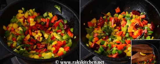 how to make capsicum rice 2