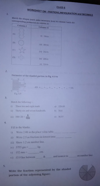 Multiplication For Class 6 Worksheet