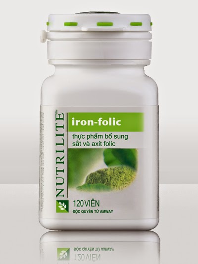 Nutrilite Iron Folic Bổ Sung Sắt và A xít Folic của Amway