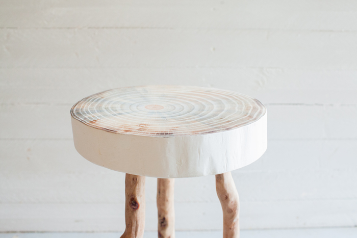 Wood Ring Stool Rustic Furniture
