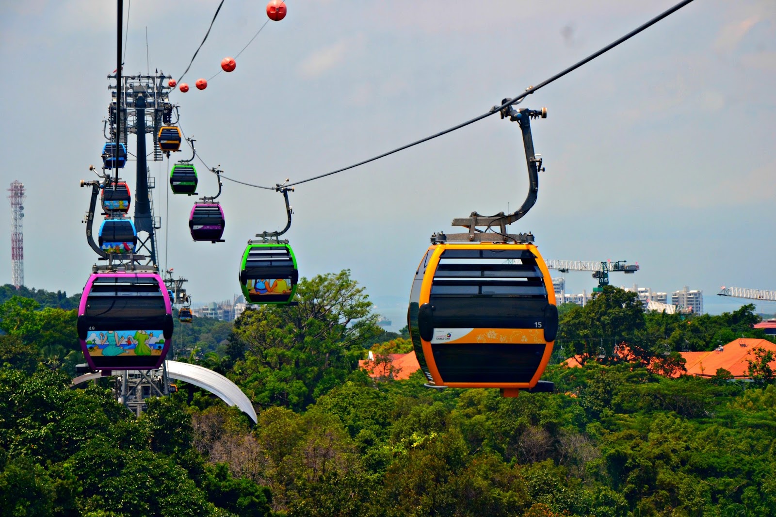 Sentosa Cable Car Map