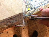 Removing the excess glass