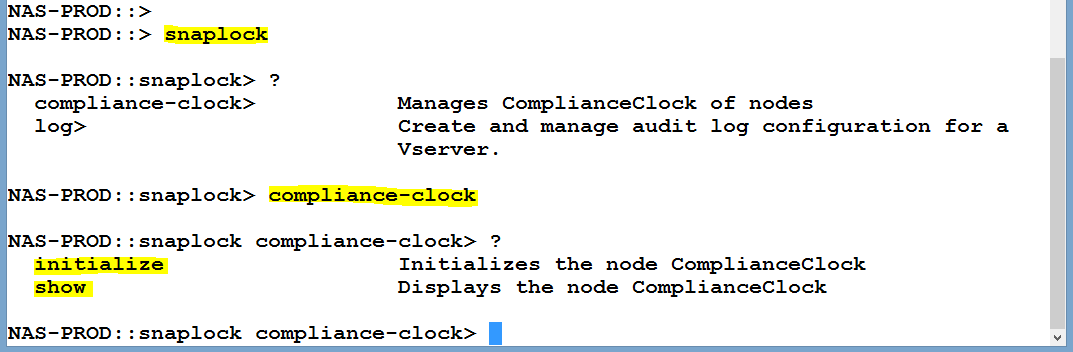 Remote Infrastructure Management: Ontap 9 Snaplock Configuration