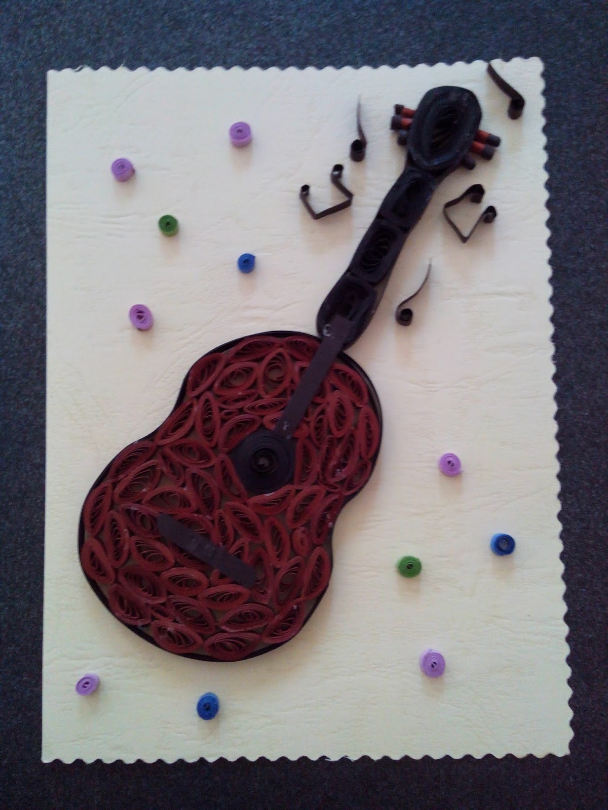 QuillingCraftCreations Quilling Guitar
