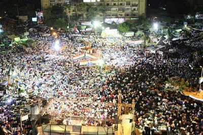 Contoh Massa Pro Mursi Bergerak Menuju Istana Presiden Mesir Mewarnai